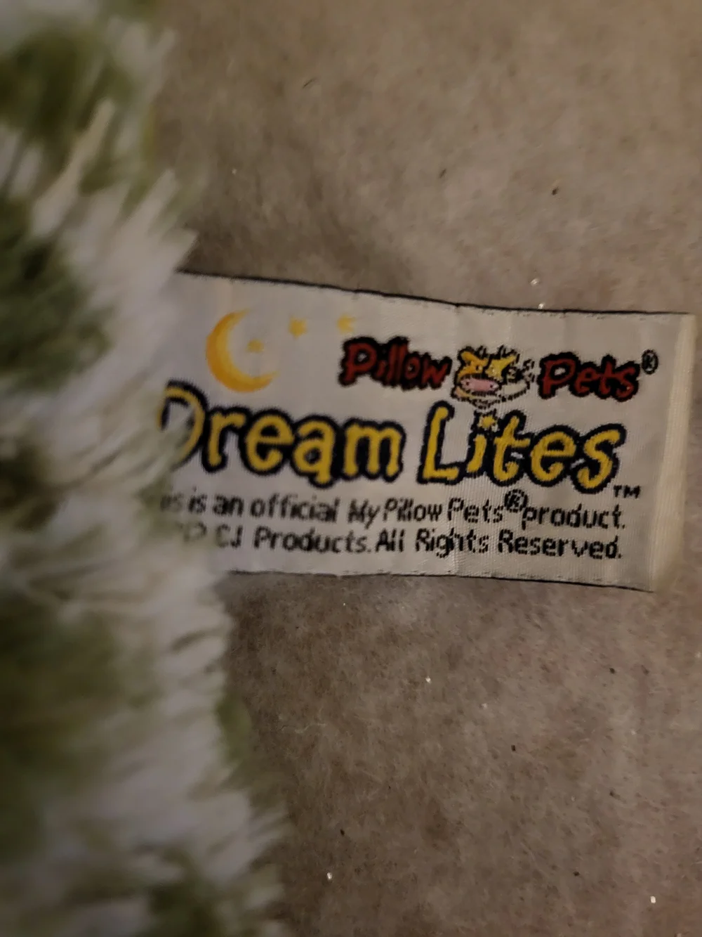 Pillow Pets Dream Lites Triceratops Dinosaur Plush Night Light Projector